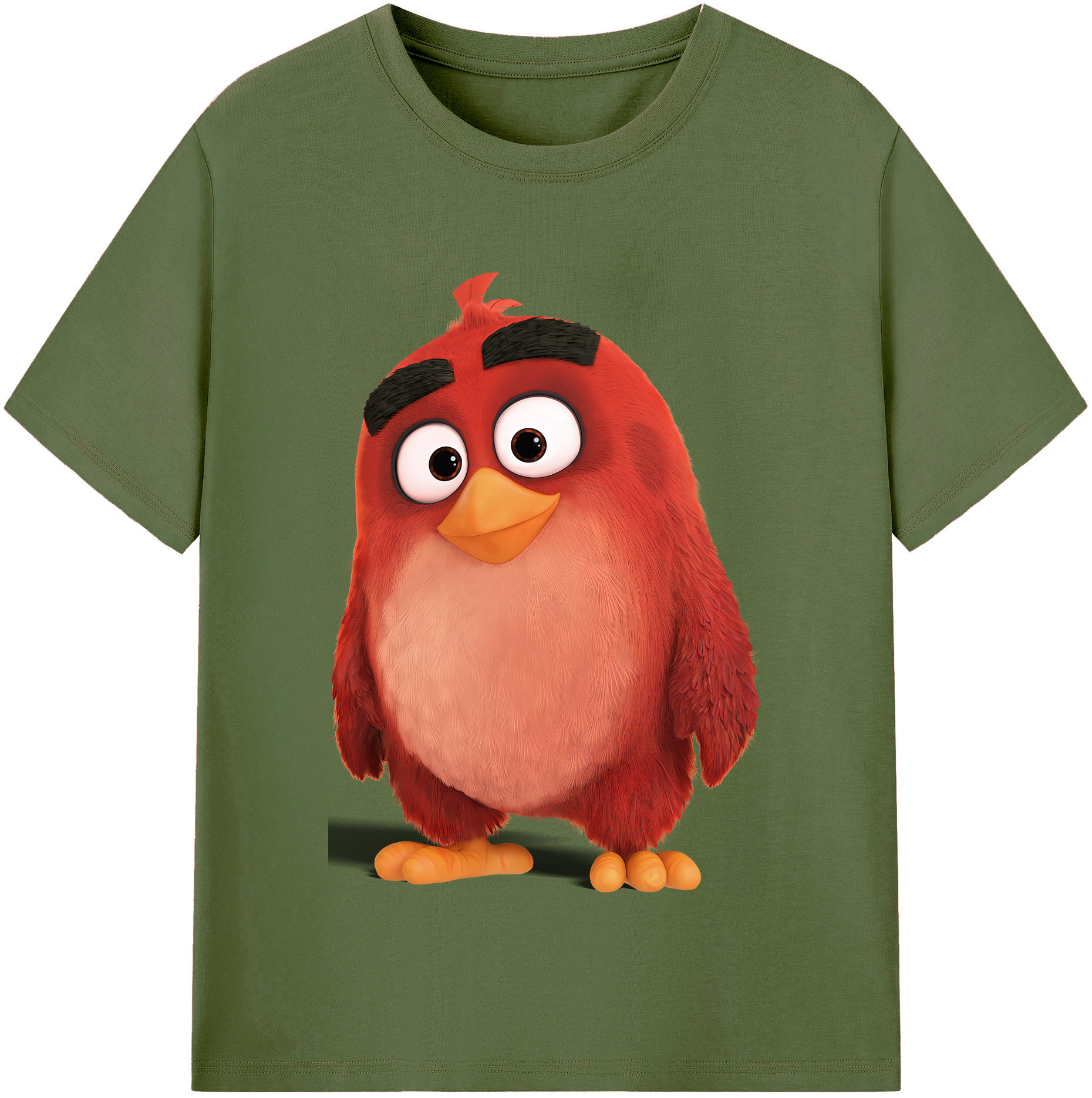 （画像用） Angry Birds アングリーバード 綿100％半袖Tシャツ（フロントプリント）